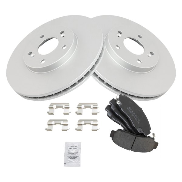 TRQ® - Front Disc Brake Kit with Semi-Metallic Pads