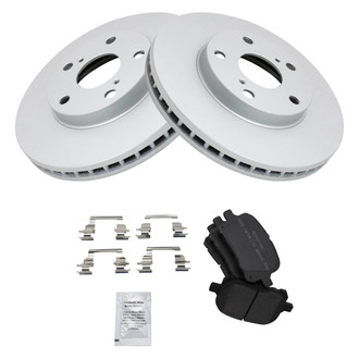 TRQ® - Front Disc Brake Kit with Semi-Metallic Pads