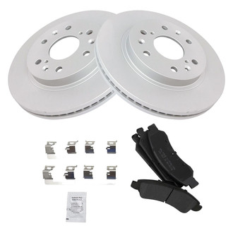 TRQ® - Front Disc Brake Kit with Semi-Metallic Pads