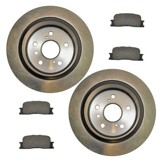 TRQ® - Rear Disc Brake Kit with Ceramic Pads