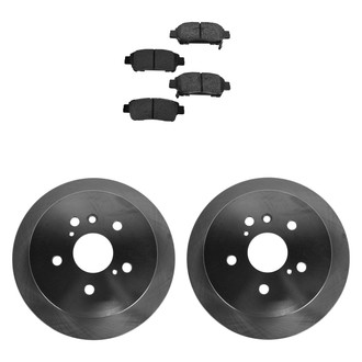 TRQ® - Rear Disc Brake Kit with Semi-Metallic Pads