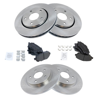 TRQ® - Disc Brake Kit with Semi-Metallic Pads