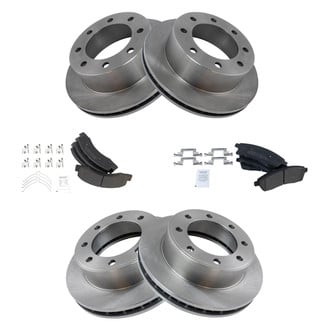 TRQ® - Disc Brake Kit with Semi-Metallic Pads
