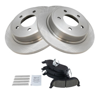 TRQ® - Rear Disc Brake Kit with Ceramic Pads