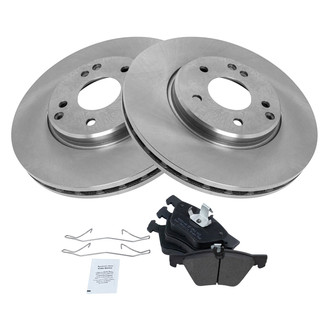 TRQ® - Front Disc Brake Kit with Semi-Metallic Pads