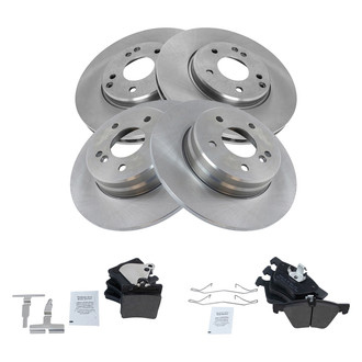 TRQ® - Disc Brake Kit with Semi-Metallic Pads
