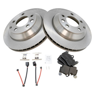 TRQ® - Disc Brake Kit with Semi-Metallic Pads