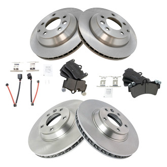 TRQ® - Disc Brake Kit with Semi-Metallic Pads