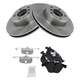 TRQ® - Front Disc Brake Kit with Semi-Metallic Pads