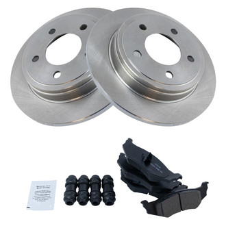 TRQ® - Rear Disc Brake Kit with Ceramic Pads