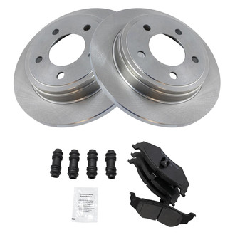 TRQ® - Disc Brake Kit with Semi-Metallic Pads