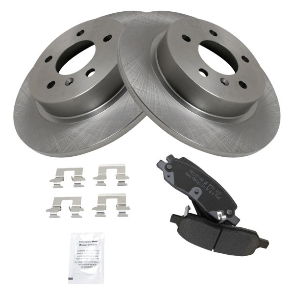 TRQ® - Rear Disc Brake Kit with Semi-Metallic Pads