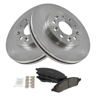 TRQ® BKA11504 - Front Disc Brake Kit with Ceramic Pads