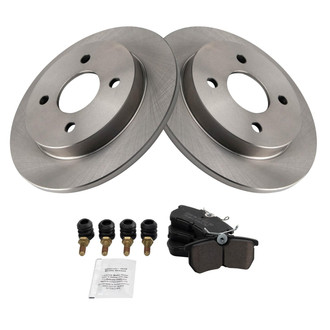 TRQ® - Rear Disc Brake Kit with Ceramic Pads
