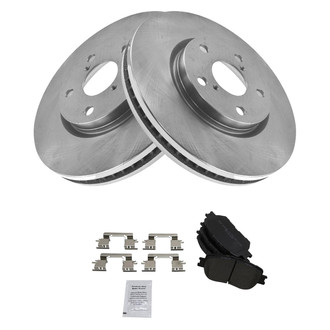 TRQ® - Disc Brake Kit with Semi-Metallic Pads