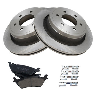 TRQ® - Rear Disc Brake Kit with Ceramic Pads