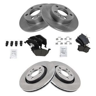 TRQ® - Front and Rear Disc Brake Kit with Ceramic Pads