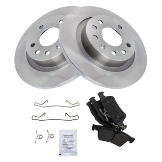 TRQ® - Disc Brake Kit with Semi-Metallic Pads