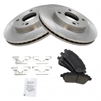 Front Brake Rotors And Ceramic Pads For Ford Fiesta S SE SES 2011-2015