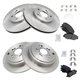 TRQ® - Disc Brake Kit with Semi-Metallic Pads