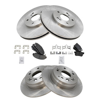 TRQ® - Disc Brake Kit with Semi-Metallic Pads