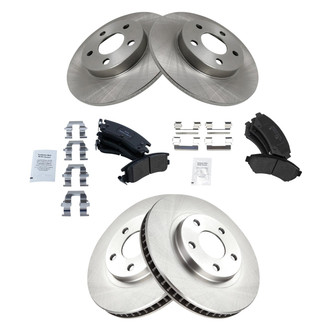 TRQ® - Disc Brake Kit with Semi-Metallic Pads
