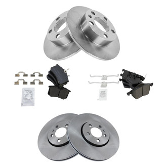 TRQ® - Disc Brake Kit with Semi-Metallic Pads