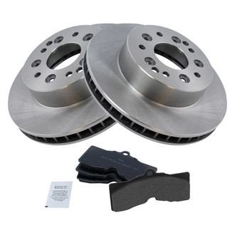 TRQ® - Rear Disc Brake Kit with Semi-Metallic Pads