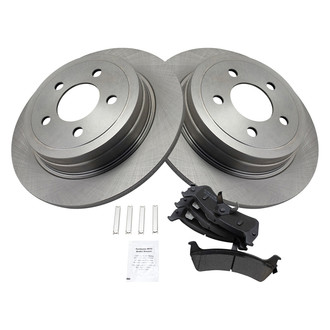 TRQ® - Rear Disc Brake Kit with Semi-Metallic Pads