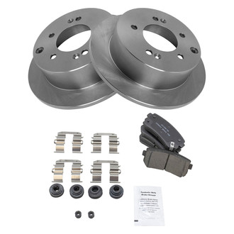 TRQ® - Rear Disc Brake Kit with Ceramic Pads