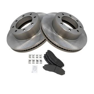 TRQ® - Front Disc Brake Kit with Semi-Metallic Pads