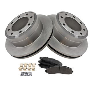 TRQ® - Rear Disc Brake Kit with Semi-Metallic Pads
