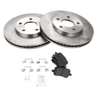 TRQ® - Disc Brake Kit with Semi-Metallic Pads