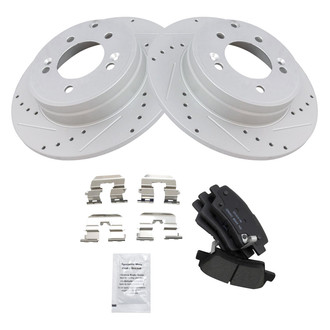 TRQ® - Performance Ceramic Rear Brake Kit