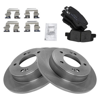TRQ® - Rear Disc Brake Kit with Ceramic Pads