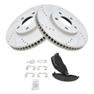 TRQ® - Performance Ceramic Front Brake Kit