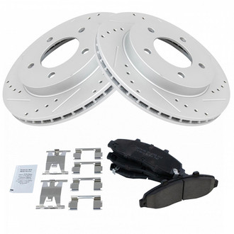 TRQ® - Performance Ceramic Front Brake Kit