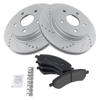 TRQ® - Performance Semi-Metallic Front Brake Kit