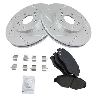 TRQ® - Performance Ceramic Front Brake Kit