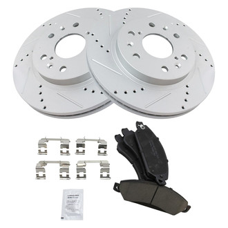 TRQ® - Performance Ceramic Front Brake Kit
