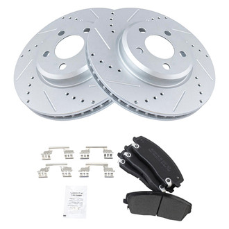 TRQ® - Performance Semi-Metallic Front Brake Kit