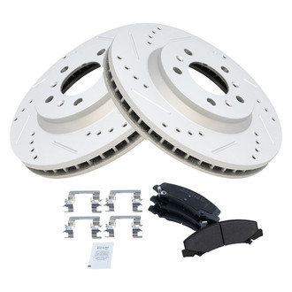 TRQ® - Performance Semi-Metallic Front Brake Kit