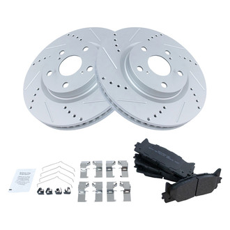 TRQ® - Performance Semi-Metallic Front Brake Kit