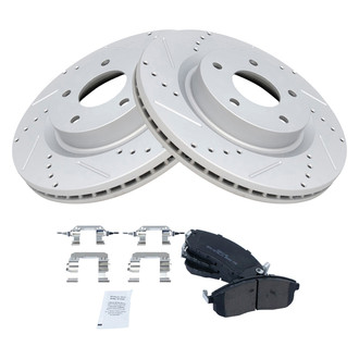TRQ® - Performance Semi-Metallic Front Brake Kit