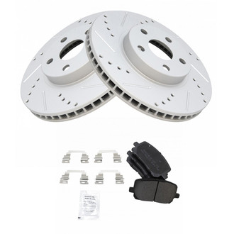 TRQ® - Performance Semi-Metallic Front Brake Kit