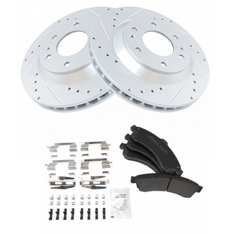 TRQ® - Performance Semi-Metallic Front Brake Kit