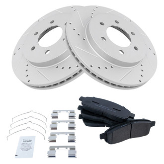 TRQ® - Performance Semi-Metallic Front Brake Kit