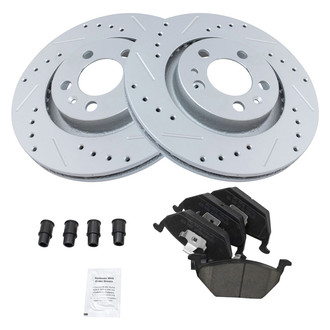 TRQ® - Performance Ceramic Front Brake Kit