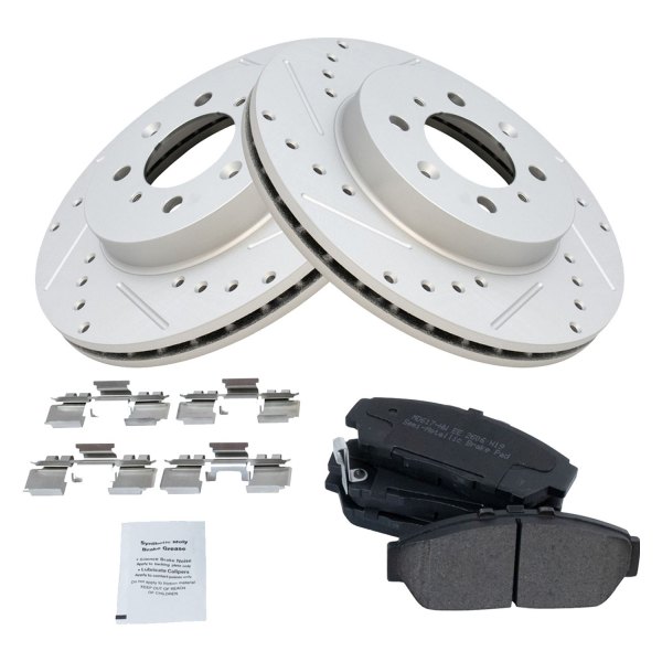 TRQ® - Performance Semi-Metallic Front Brake Kit