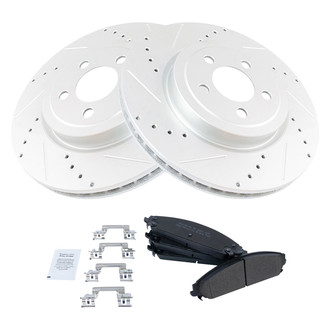 TRQ® - Performance Semi-Metallic Front Brake Kit